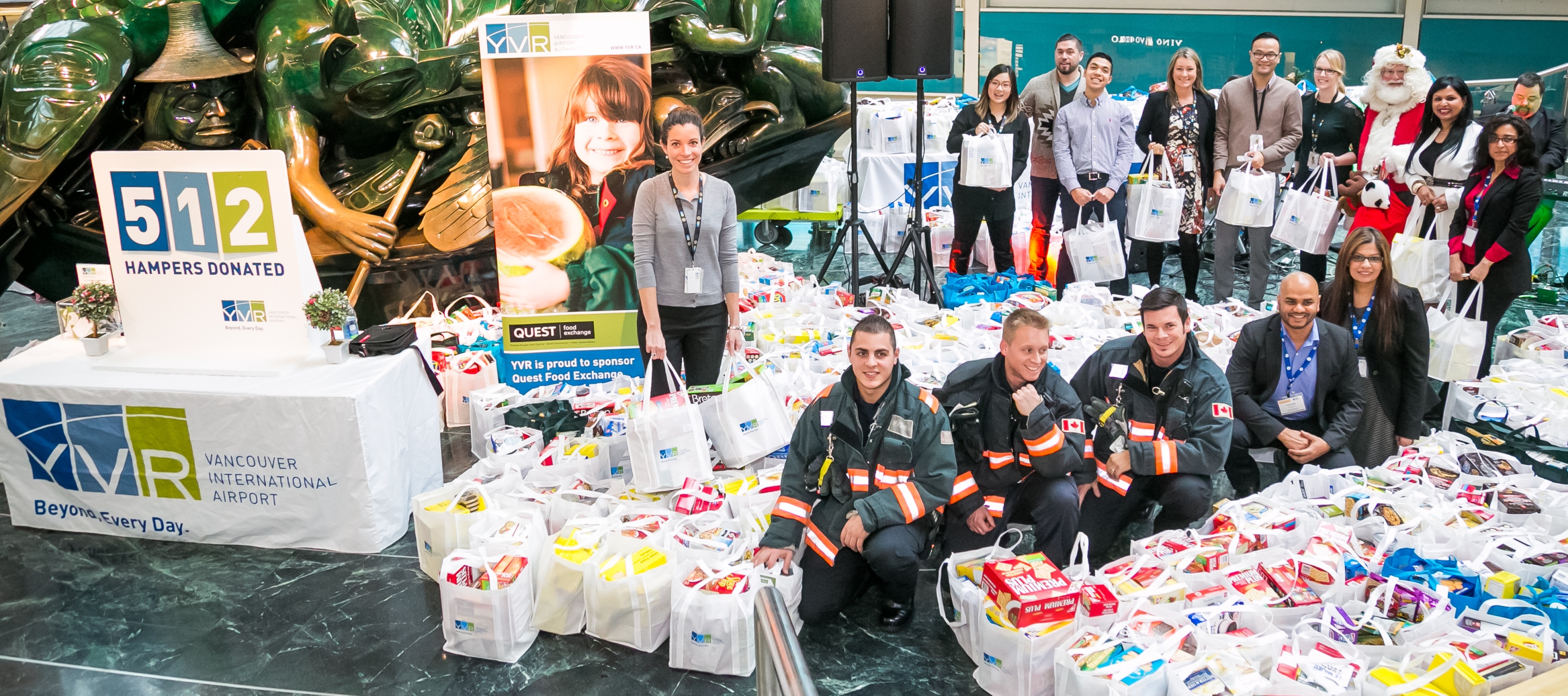Paniers de Noël de la Banque alimentaire de Quest à YVR