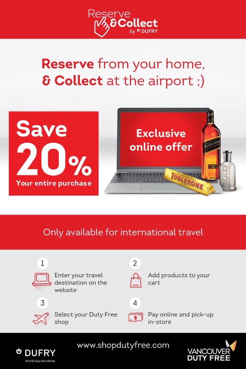 Duty Free Reserve and Collect English