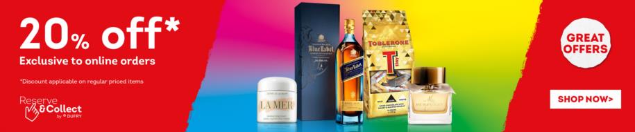 20% Off Exclusive to online orders. Great offers, shop now! Reserve and Collect