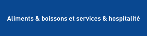 Aliments boissons et services hospitalité