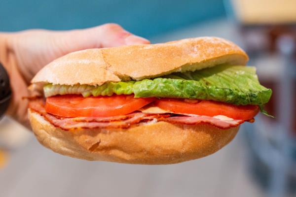 Italian Panini on a Portuguese Bun from Green Bean Cafe 