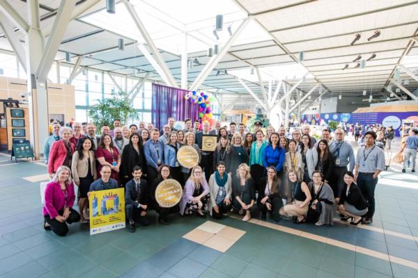 Group employee photo from the Skytrax10 celebration event