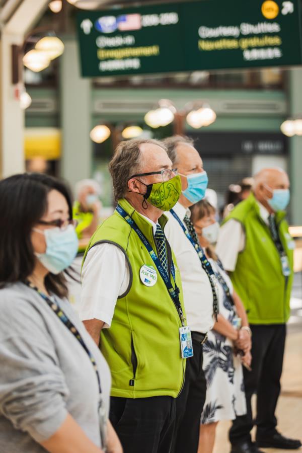 YVR Green Coat Volunteers 