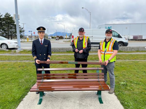 Memorial bench.