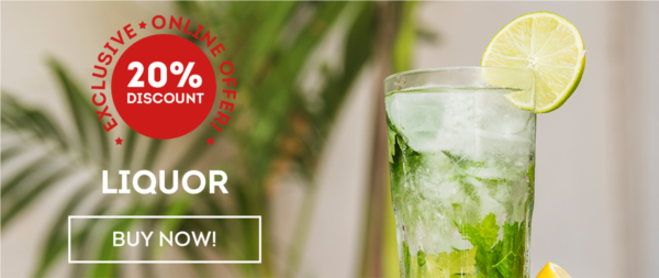Liquor - Exclusive Online Offer - 20% off discount