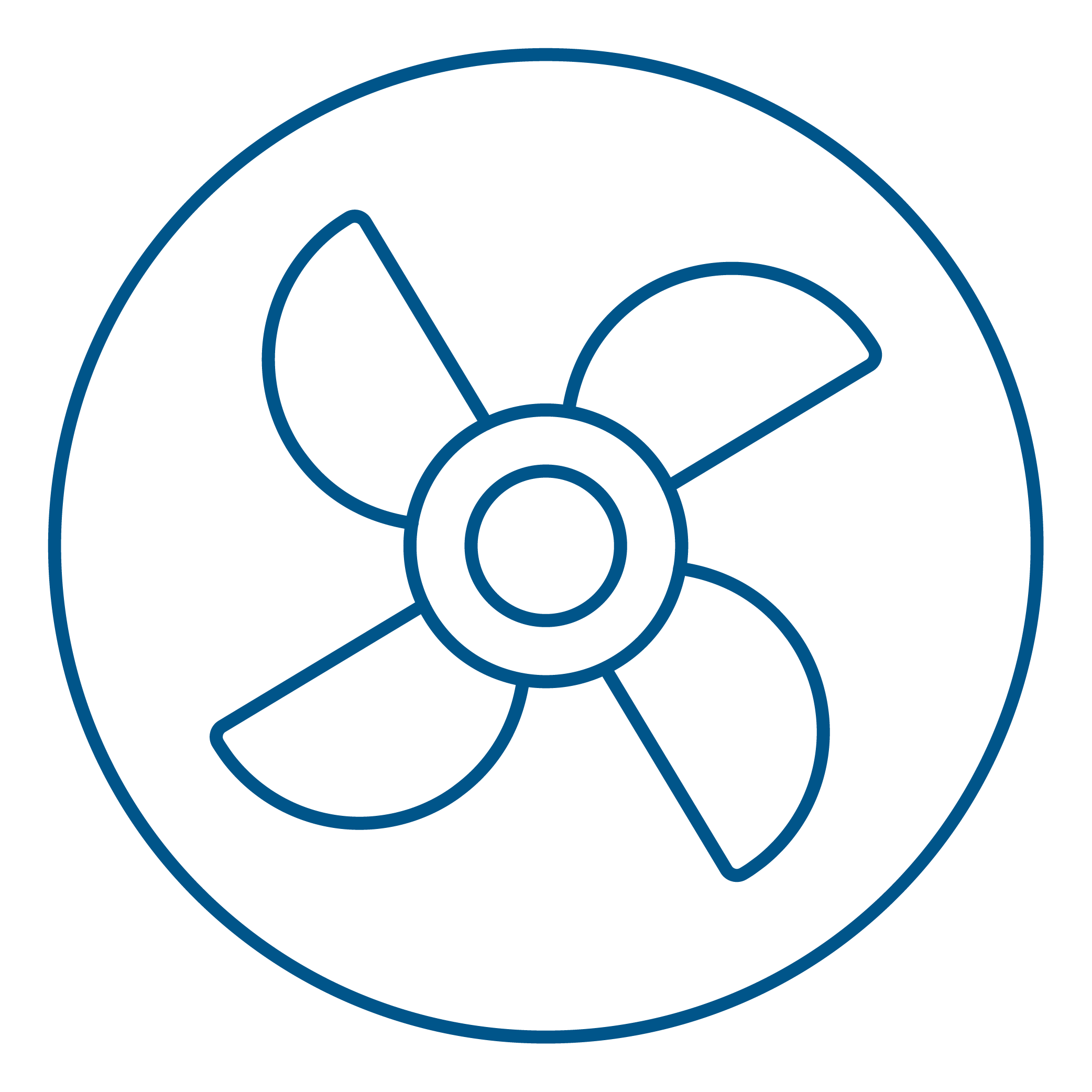 Heating, cooling and ventilation icon
