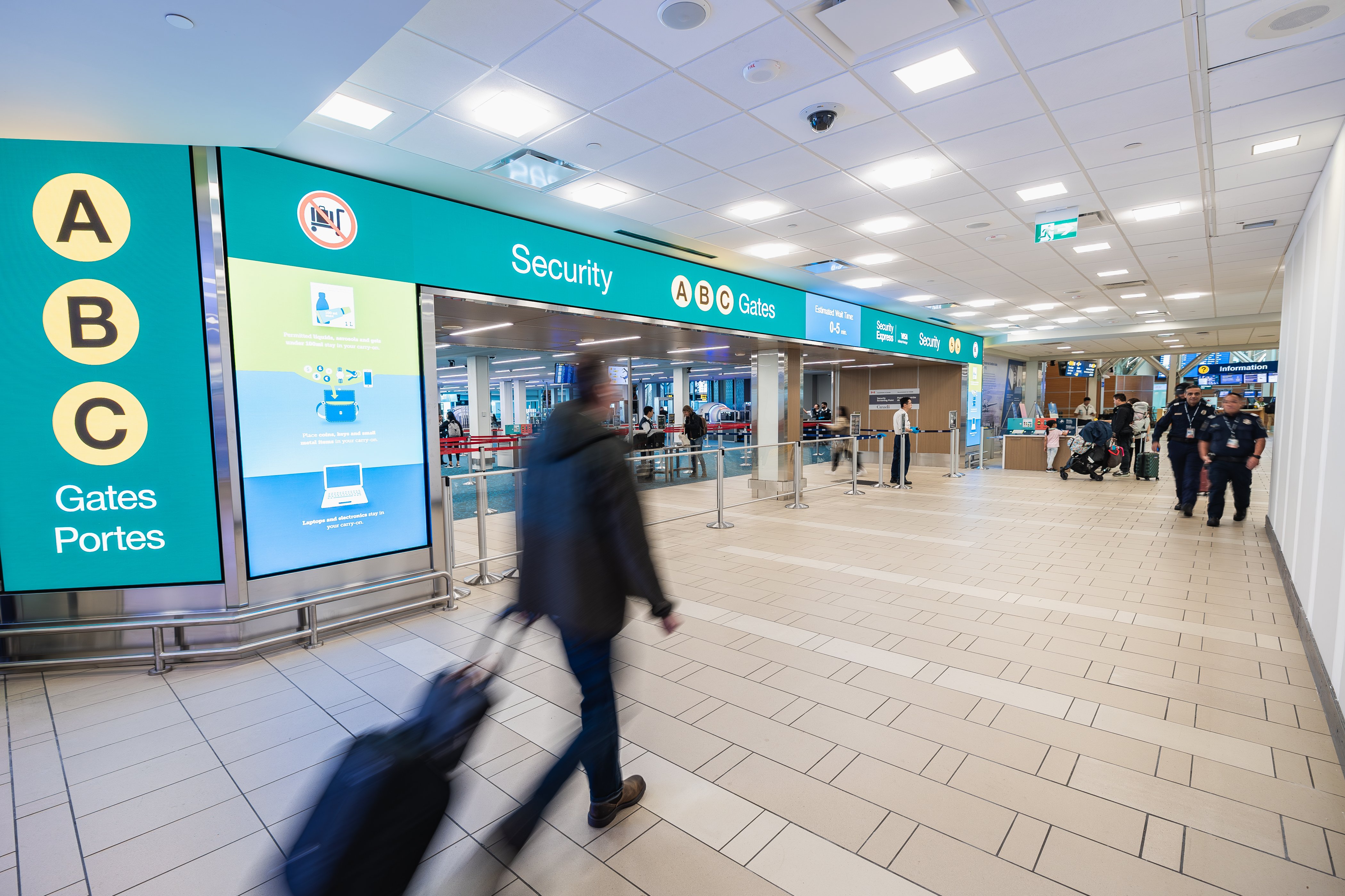 Image des arrivées à YVR
